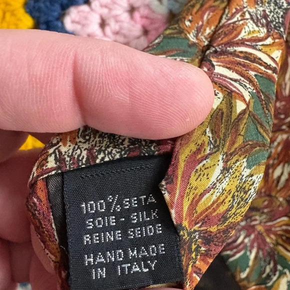 Men’s Vintage Abside Sunflower Neck Tie - Picture 5 of 6